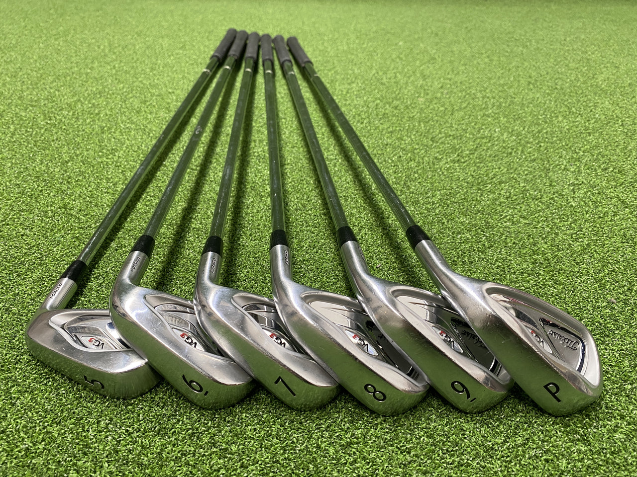2016 Titleist VG3 5-9, Pw Iron Set *Excellent Condition* Dexterity- R/H  Flex- Stiff  Condition- 8  Shaft- Titleist VGI  Grip- Titleist