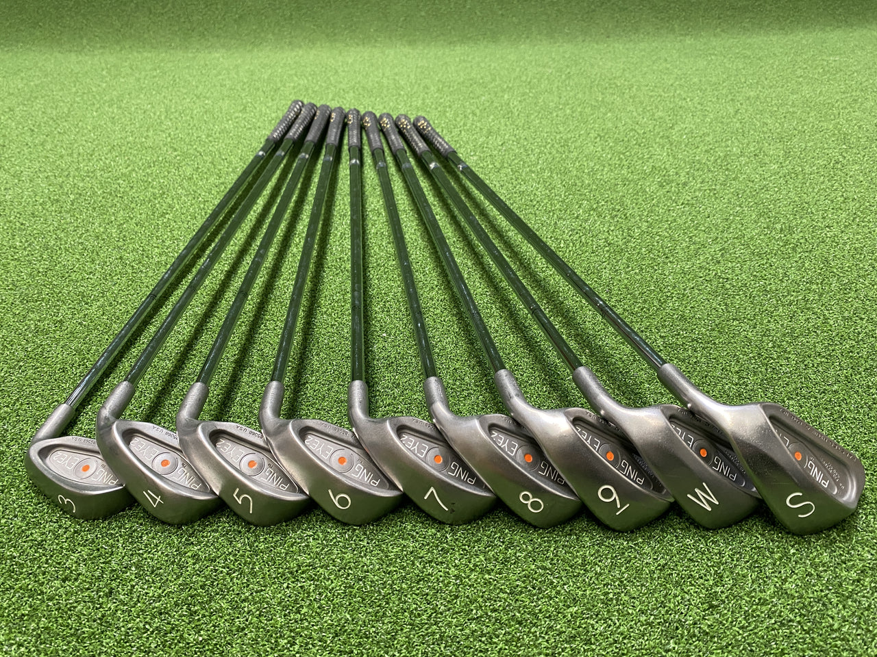 *Original Condition, Ultra Rare* 1989 Ping Eye2 3-9, Pw, Sw Iron Set *Like New*