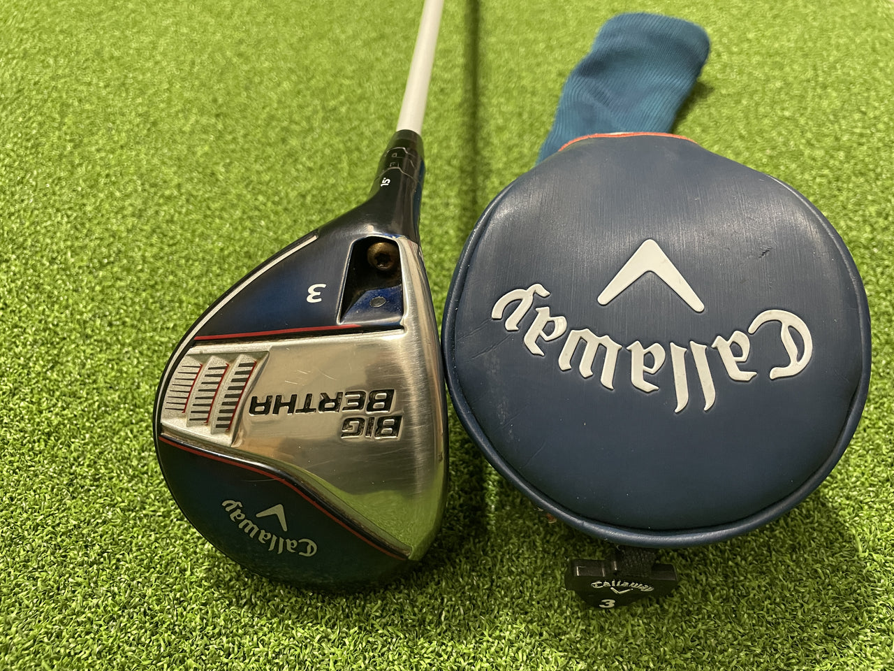 Callaway Big Bertha 15° Left Handed 3 Wood With Headcover