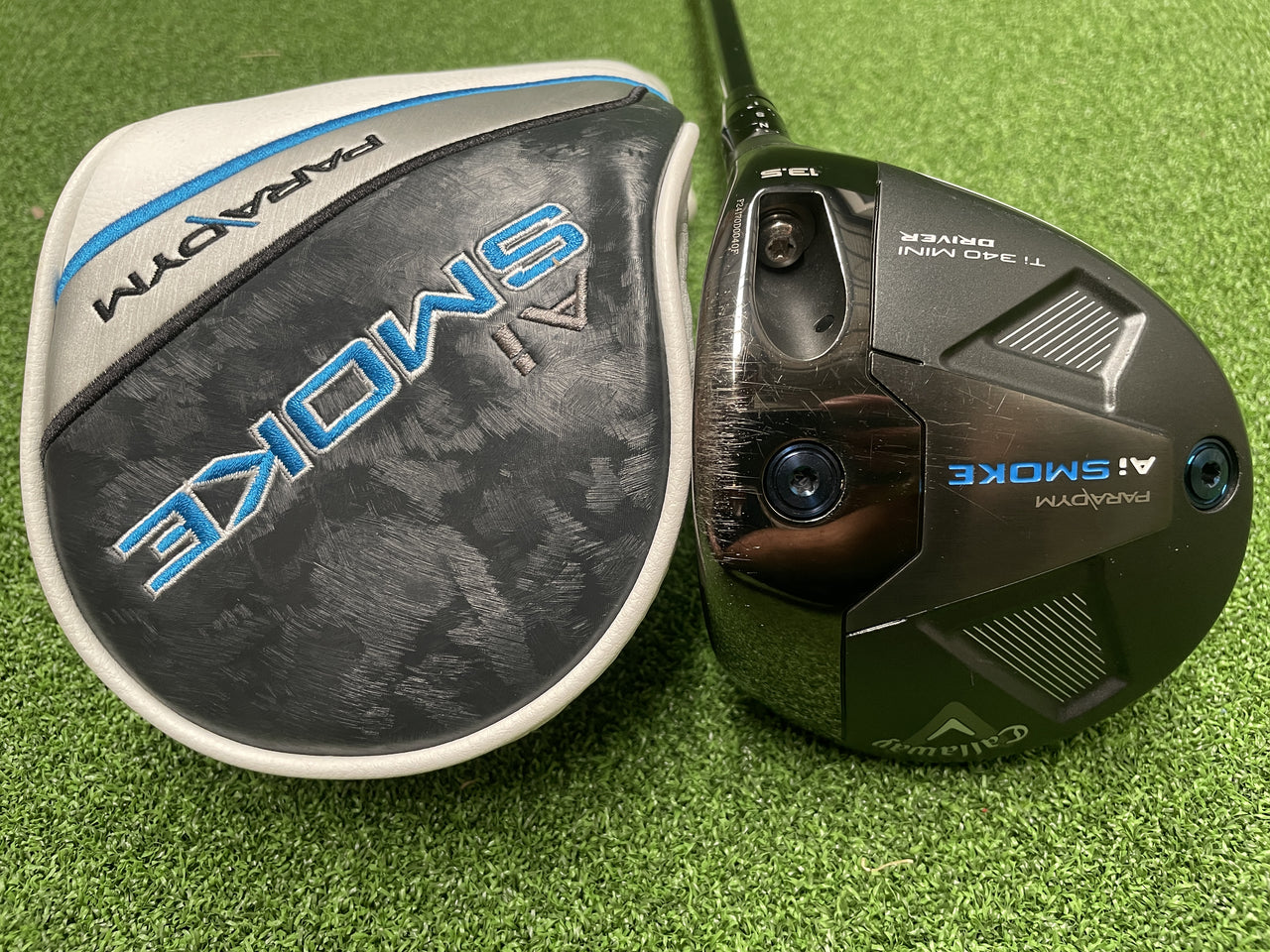 2024 Callaway Paradym Ai Smoke Ti 340 13.5° Mini Driver With Headcover