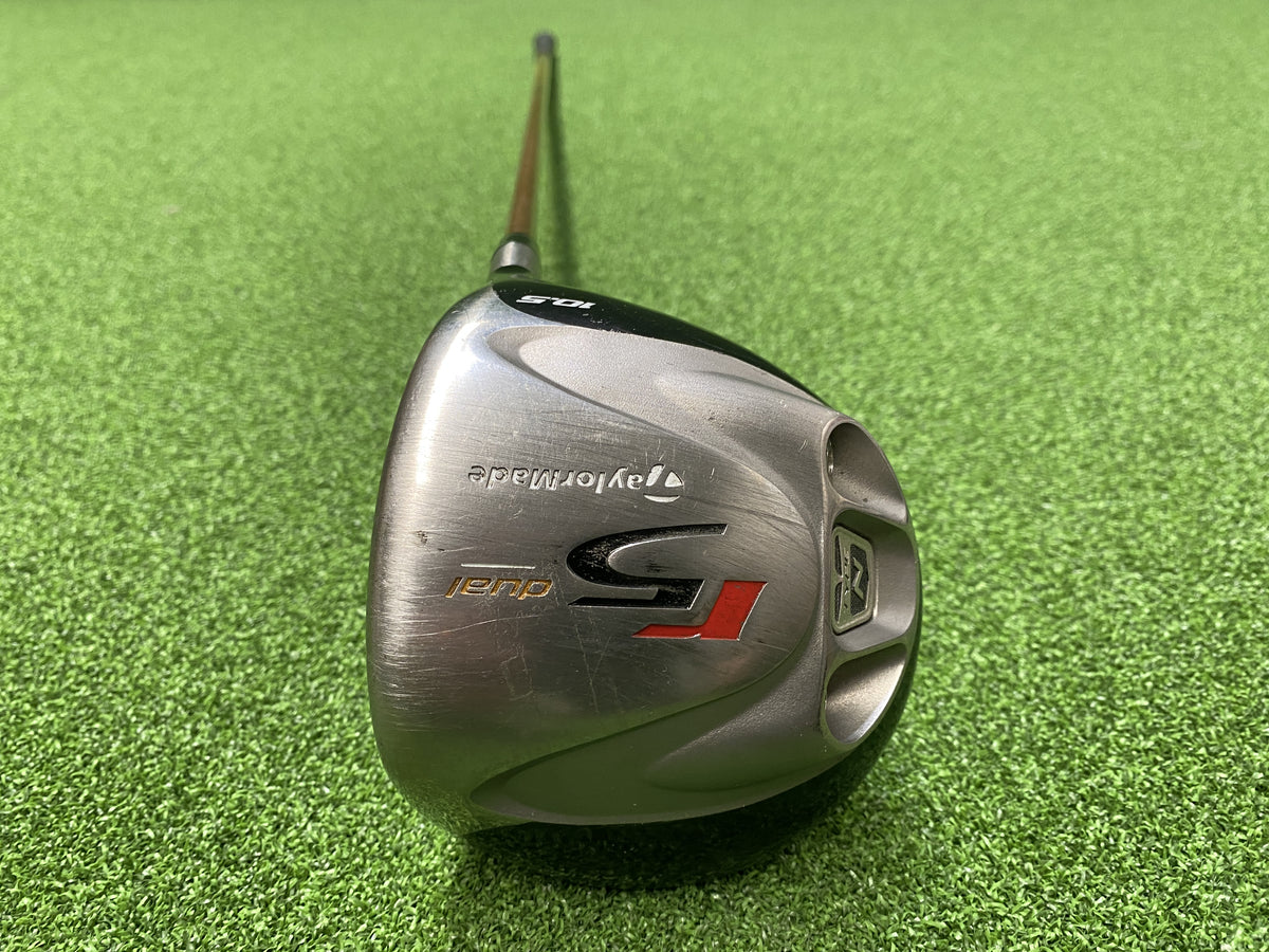 2004 TaylorMade r5 Dual 10.5° Driver Dexterity- R/H  Flex- Regular  Length- 45"  Condition- 7  Shaft- Aldila NVS 65   Grip- Taylormade