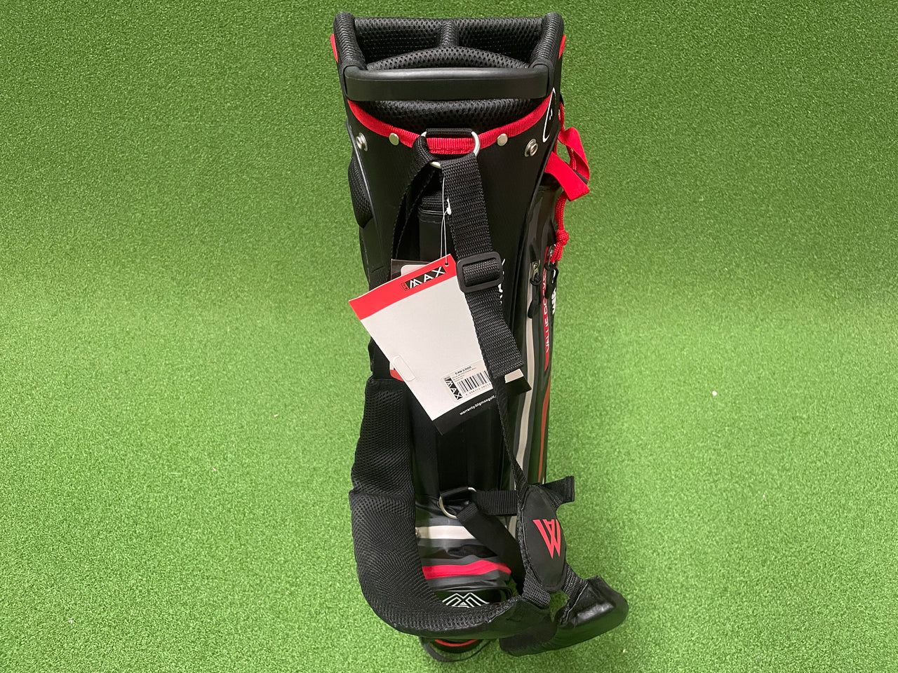 *New* Big Max Dri-Lite Aqua Seven 4-Way Black/Red Stand Bag With Raincover