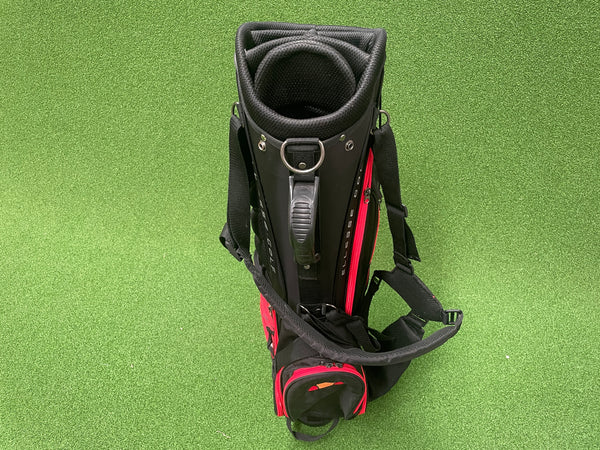 Ellesse Black/Red 6-Way Stand Bag *Like New* *No Rain Cover*