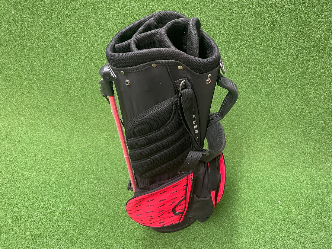 Ellesse Black/Red 6-Way Stand Bag *Like New* *No Rain Cover*