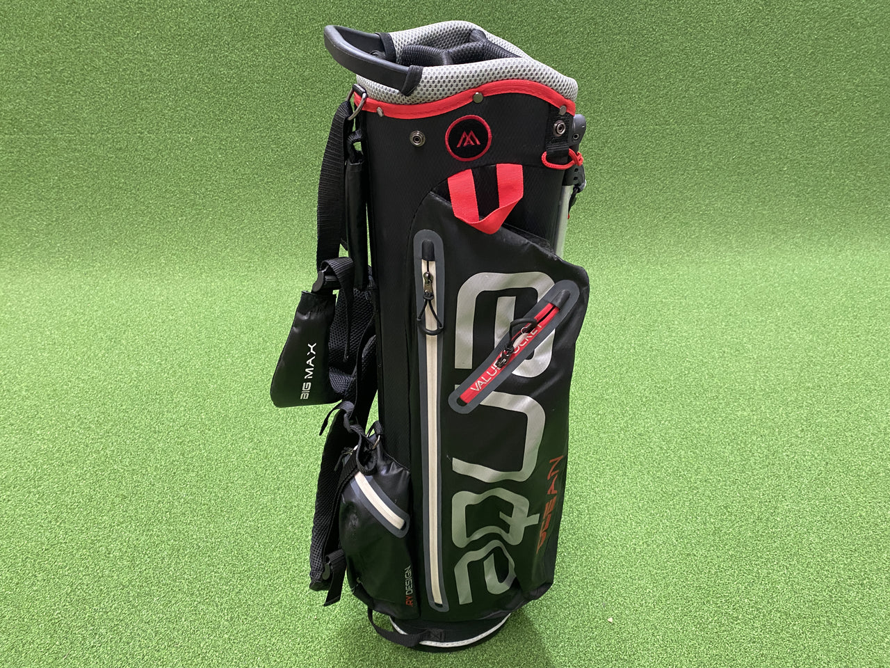 *New* Big Max Aqua Ocean Black/Grey/Red 4-Way Stand Bag