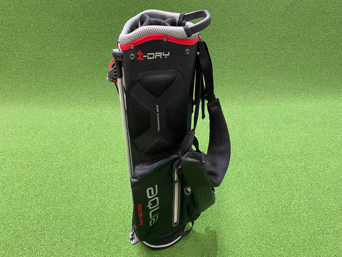 Big Max Aqua Ocean Black/Grey/Red 4-Way Stand Bag *Like New*