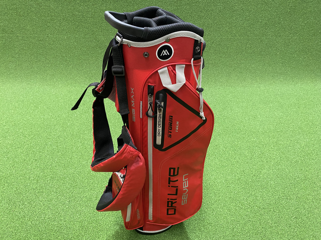 *New* Big Max Dri Lite Seven Red/Black 4-Way Stand Bag with Raincover