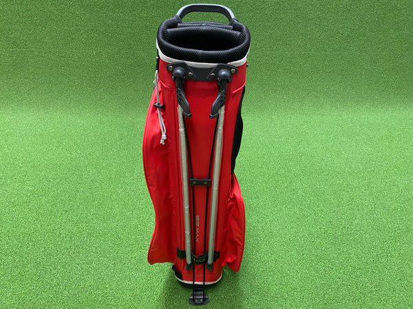 Big Max Dri Lite Seven Red/Black 4-Way Stand Bag with Raincover *Like New*