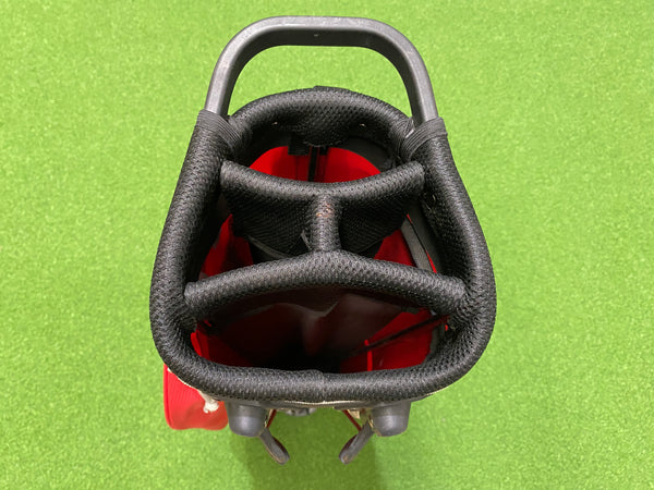 Big Max Dri Lite Seven Red/Black 4-Way Stand Bag with Raincover *Like New*