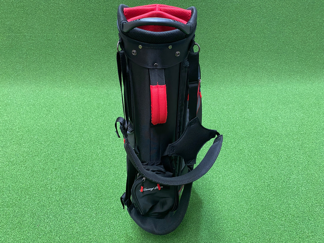 Tommy Armour Evo Black/Red 6-Way Stand Bag With Raincover *Like New*