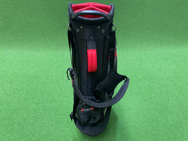 Tommy Armour Evo Black/Red 6-Way Stand Bag With Raincover *Like New*