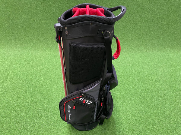 Tommy Armour Evo Black/Red 6-Way Stand Bag With Raincover *Like New*