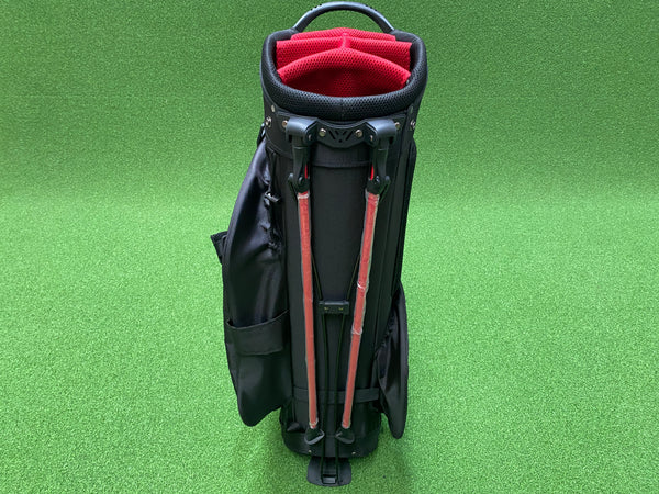 Tommy Armour Evo Black/Red 6-Way Stand Bag With Raincover *Like New*