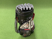 Big Max Aqua Silencio 4 Red/White/Black 14-Way Cart Bag With Raincover *Pen Marks*
