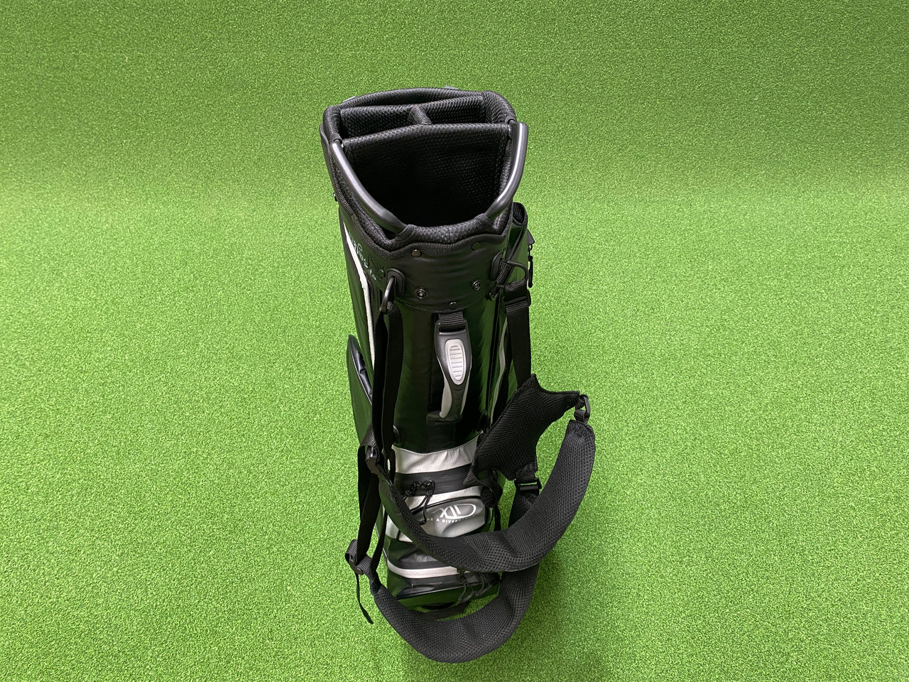 Make a Difference Black/Grey 4-Way Stand Bag With Raincover *Pen Marks*