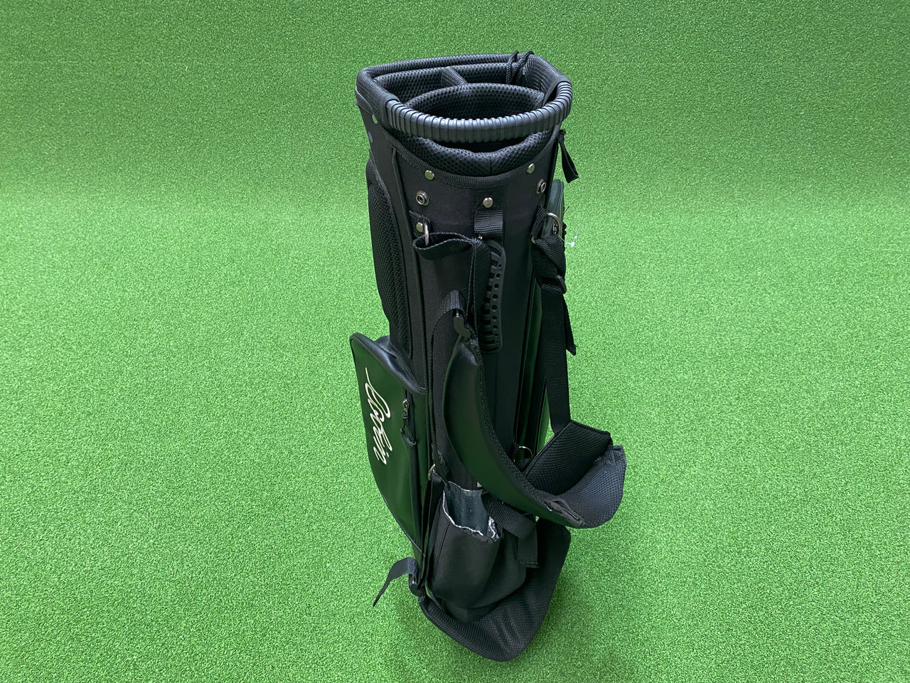 Robin Black Leather 4-Way Stand Bag *No Raincover* *Like New*