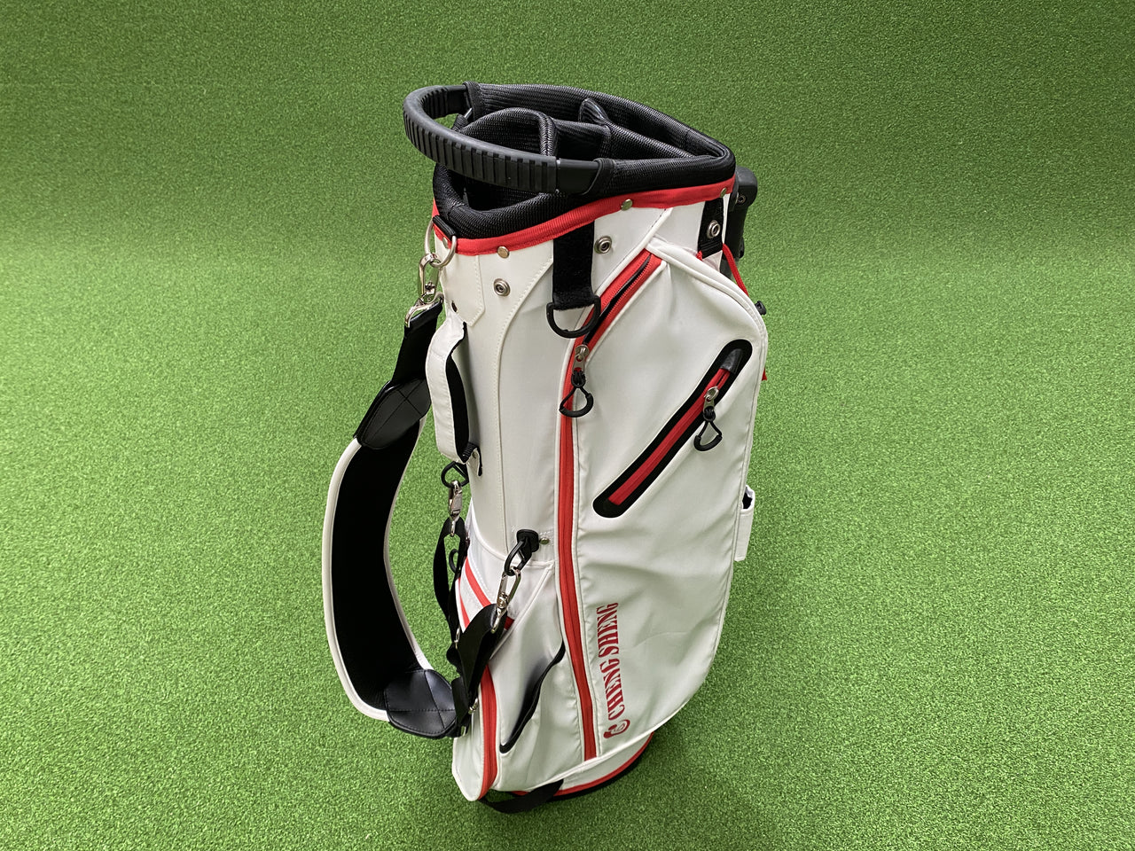 Cheng Sheng White/Red 4-Way Stand Bag *Excellent Condition*