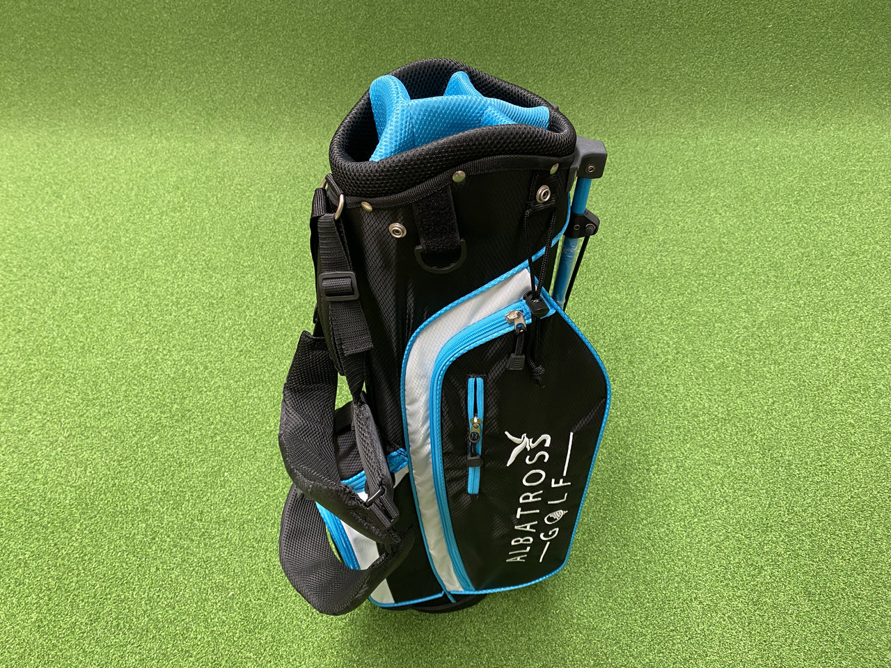*New* Albatross Golf Junior 9-12Yr Old 5-Way Stand Bag With Raincover
