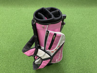 Tigeroar Junior 6-8Yr Olds Pink 4-Way Stand Bag With Raincover *Like New*