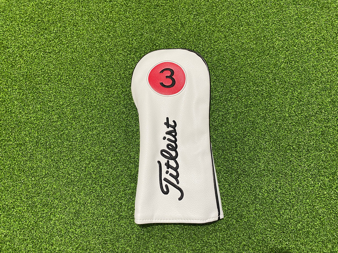 *New* Titleist Numbered Headcovers - White
