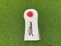 *New* Titleist Numbered Headcovers - White