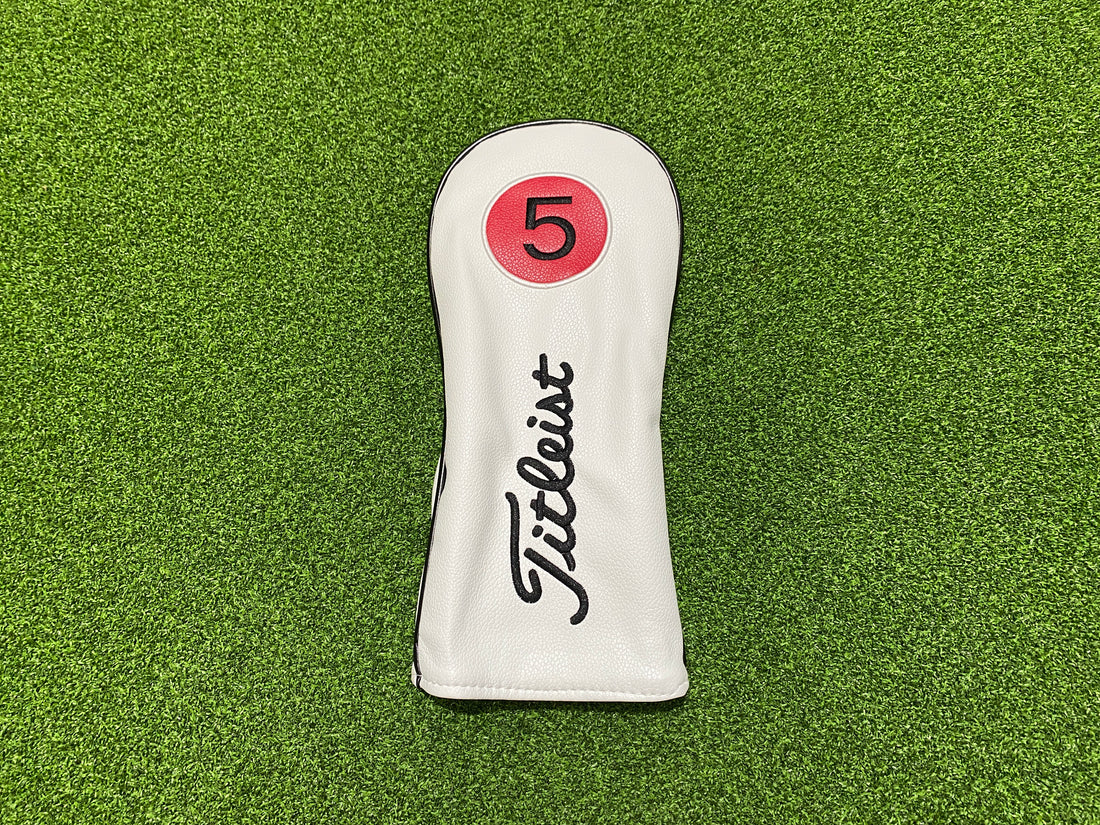 *New* Titleist Numbered Headcovers - White
