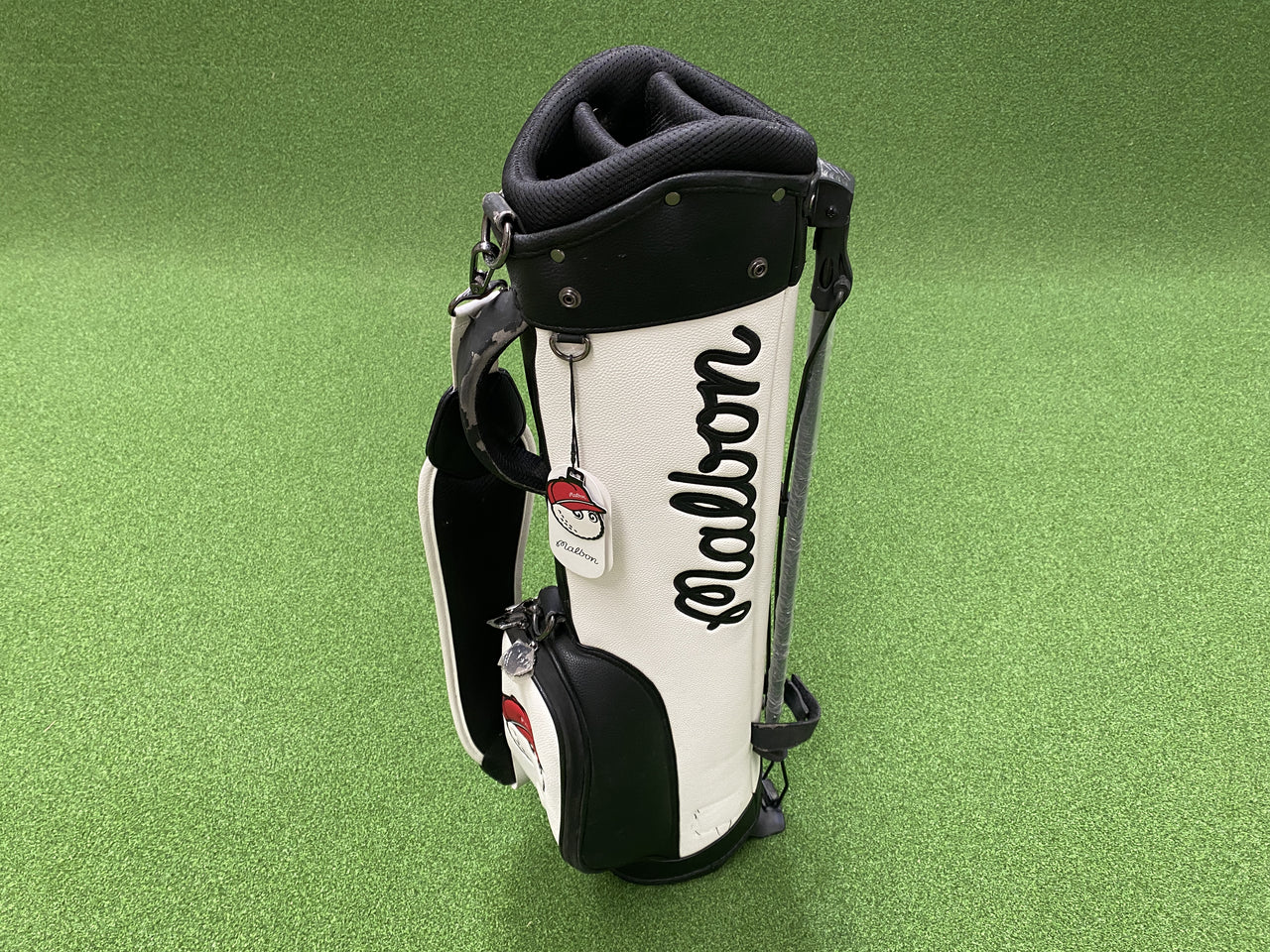 Malbon Black/White 3-Way Stand Bag *No Raincover*