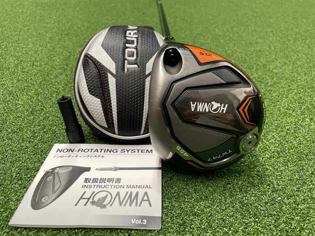 Honma TW747 10.5° Driver With Non Rotating System Attachment & Headcover
