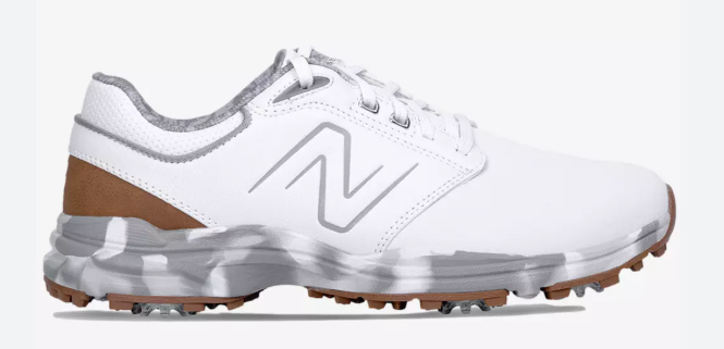 *New* New Balance Brighton White/Grey Spiked Golf Shoe